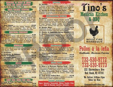 (678) 696-5097. . Tinos mexican kitchen menu